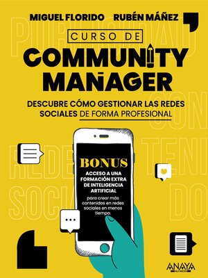 cover image of Curso de Community Manager